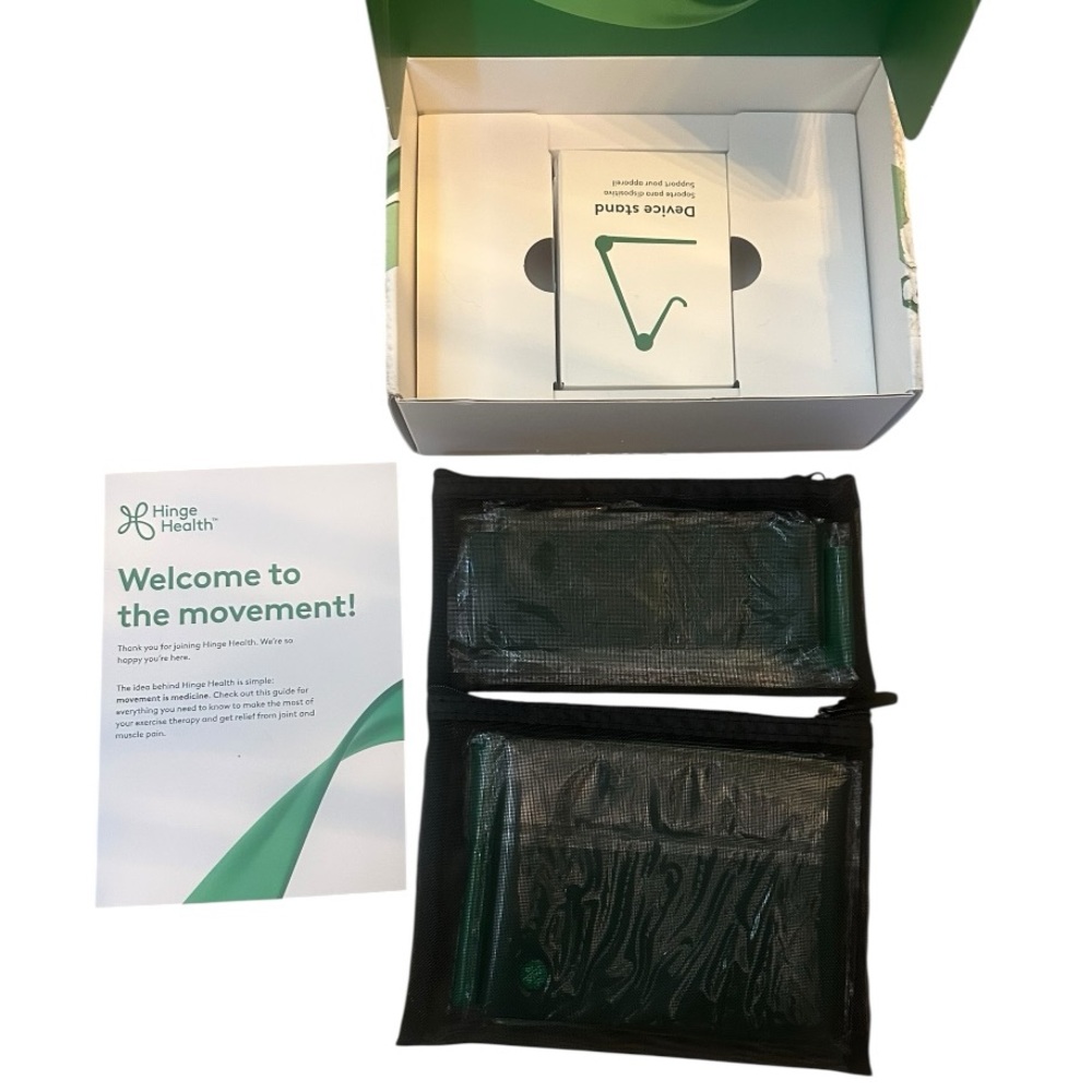 Hinge Health 8 Pc Resistance Band & Mobile Phone Stand Exercise Kit NWT